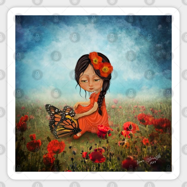 Butterfly Whisperer Sticker by Jitterfly